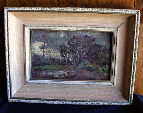 AN OLD ORIGINAL OIL ON BOARD BY HERMAN BOUWER