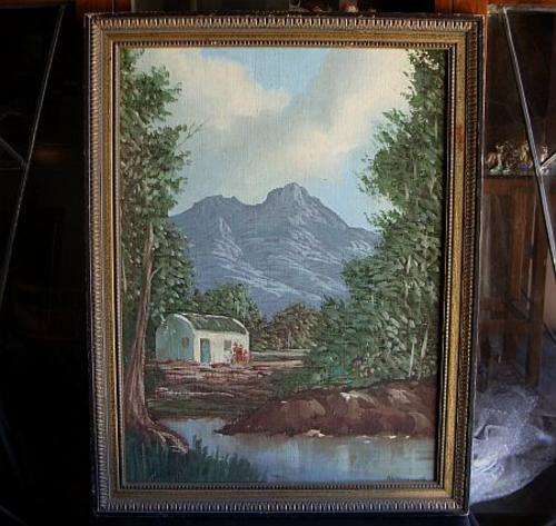 A LOVELY ORIGINAL OIL ON BOARD BY WELL KNOWN ARTIST ANDRE GROENEWALD !!! IN THE VALLEY .....