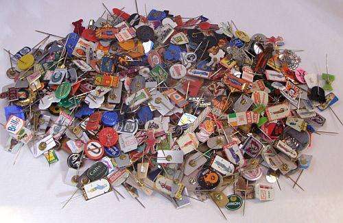 500 VINTAGE ADVERTISING STICK PINS FROM THE 1960`s AND 70`s - SUPER RARE IN SA !!! BID PER PIN !
