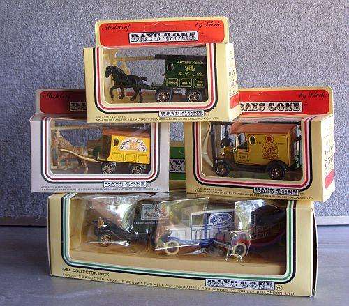 SIX VINTAGE DIE CAST MODELS MADE FOR ADVERTISING BY LLEDO OF ENGLAND !!! BID PER MODEL