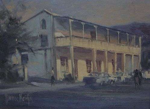 A STUNNING ORIGINAL OIL ON BOARD BY WELL KNOWN SA ARTIST HANNES MEINTJIES !!! NICE INVESTMENT !!!