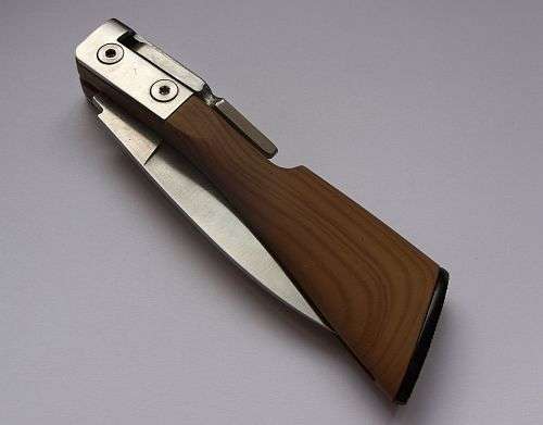 AWESOME QUALITY NOVEL POCKET KNIFE WITH INTERESTING BLADE LOCK