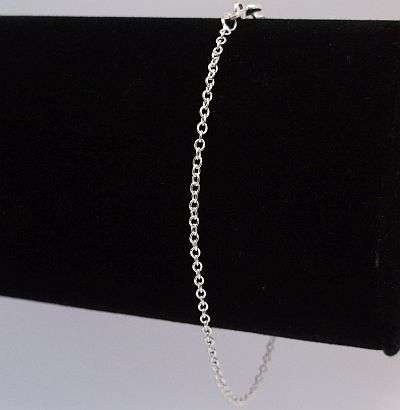 A LOVELY QUALITY PETITE ROUND LINK STERLING SILVER BRACELET ...5 ON AUCTION ...FREE COMBINING !!!