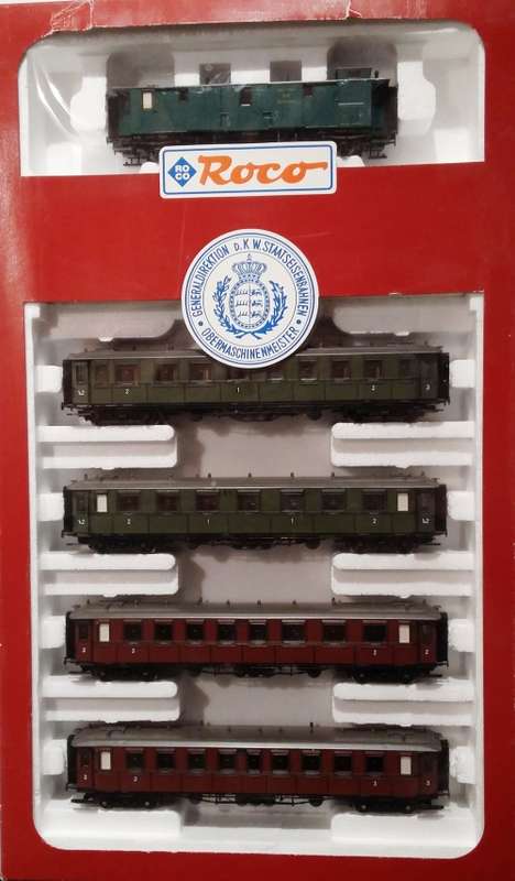 Roco 44096  K.W.St.E. HO Coach Set