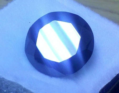 Huge 5.1 ct Black Diamond (moissanite)- 12.4mm wide - EGL tested
