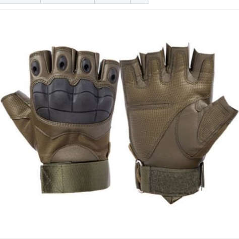 Tactical knuckle Gloves Half-finger Mens Hunting Shooting Combat Fingerless