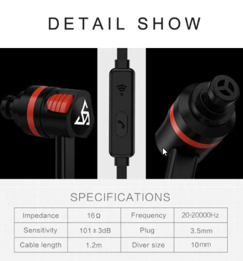 Simvict Professional Earphone Super Bass