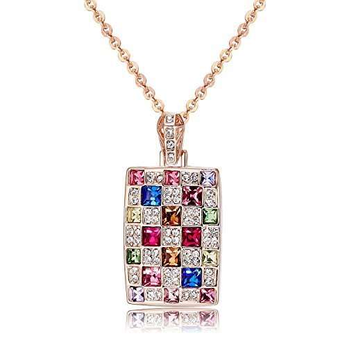 ***NEW LATEST DESIGN! EXQUISITE COLOURFUL AUSTRIAN PRECISION-CUT CRYSTAL NECKLACE