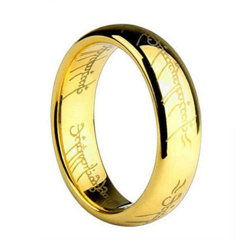 Exquisite! 18K Yellow Gold Plated 6mm Ring - Size 7 (N 1/2)