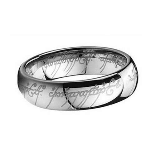 Exquisite! 18K White Gold Plated 6mm Ring - Size 7 (N 1/2)