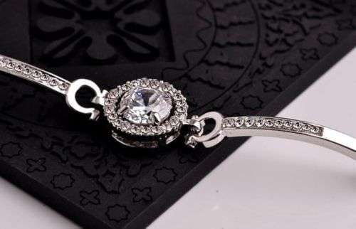 INCREDIBLE! Sparkling Diamond Simulant - Huge 3.5ct Solitaire Tennis Bracelet Including Shipping