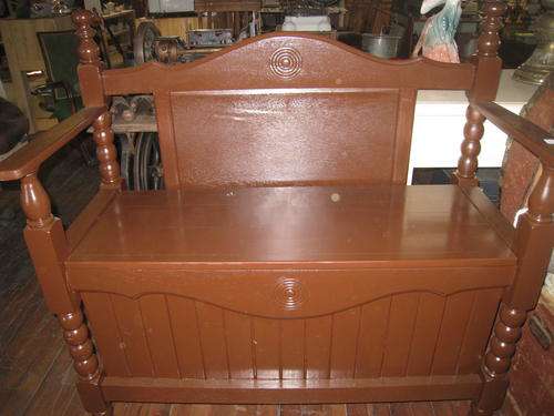 Upcycled wooden vintage bench