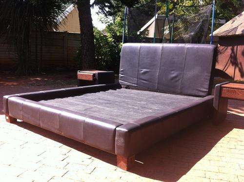 Bed, Headboard and 2 x bedside tables