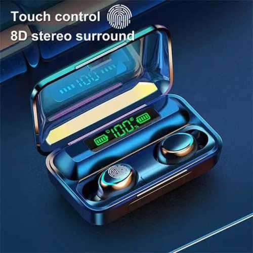 F9 Bluetooth Wireless Earbuds - Stereo Earbuds with Charging Box