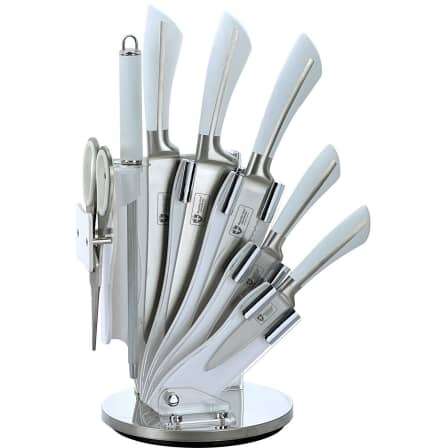 Royalty Line 8 Pieces Stainless Steel Knife Set with Stand