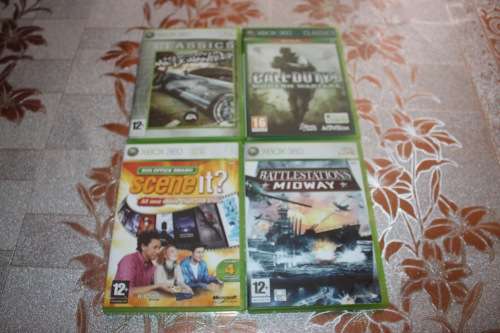 2 XBOX 360 Consoles 250 GB SLIM CONSOLES WITH 10+ GAMES, 5 CONTROLLERS AND OTHER ACCESSORIES