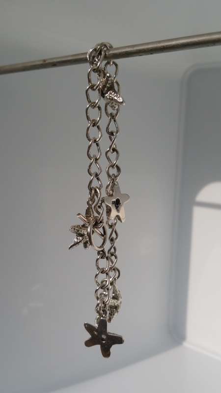 ***AKM - Handmade Silver Bracelet + 5 starfish charms***