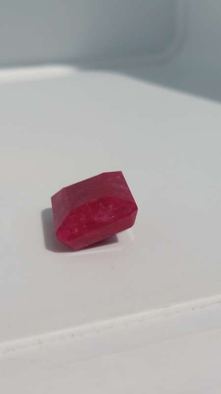 ***AKM - 14.66CT RUBY RED OCTAGON SILLIMANITE / FIBROLITE SRI-LANKA***