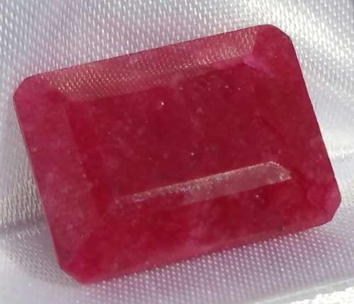 ***AKM - 14.66CT RUBY RED OCTAGON SILLIMANITE / FIBROLITE SRI-LANKA***