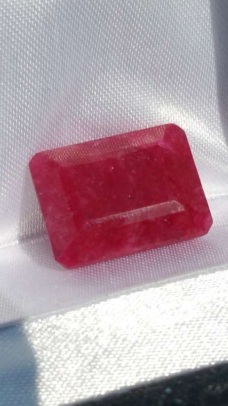 ***AKM - 14.66CT RUBY RED OCTAGON SILLIMANITE / FIBROLITE SRI-LANKA***