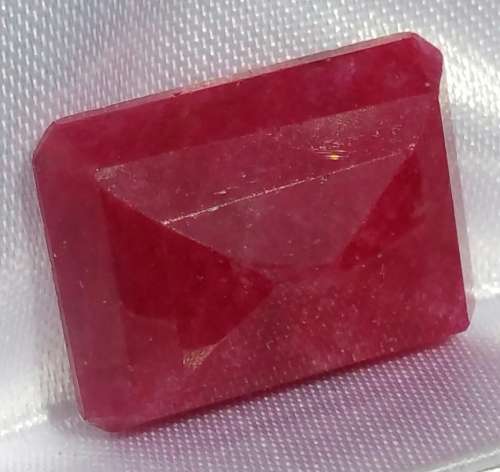 ***AKM - 14.66CT RUBY RED OCTAGON SILLIMANITE / FIBROLITE SRI-LANKA***