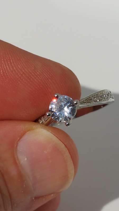 ***AKM -1 x RING SIZE 16.48MM / L SOLITAIRE 100% COSTUME FASHION JEWELLERY***