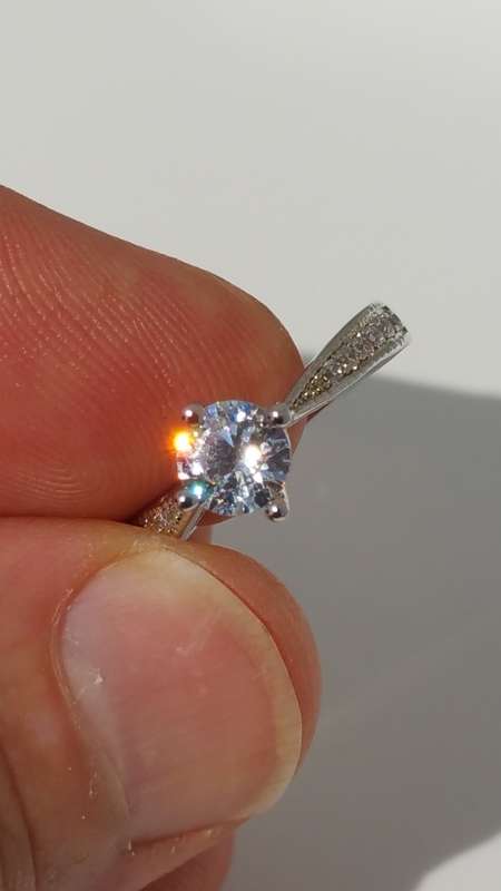 ***AKM -1 x RING SIZE 16.48MM / L SOLITAIRE 100% COSTUME FASHION JEWELLERY***