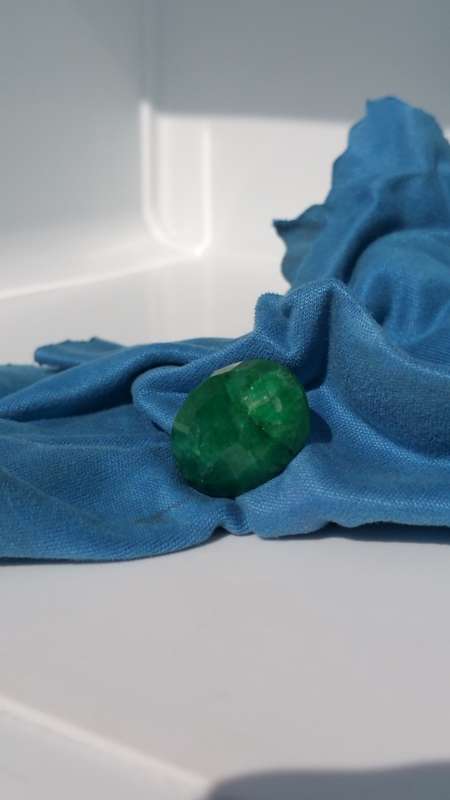 ***AKM - 6.30CT EMERALD GREEN OVAL SILLIMANITE/FIBROLITE SRI-LANKA 100%GENUINE POROUS SILLIMANITE***