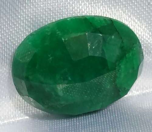 ***AKM - 6.30CT EMERALD GREEN OVAL SILLIMANITE/FIBROLITE SRI-LANKA 100%GENUINE POROUS SILLIMANITE***