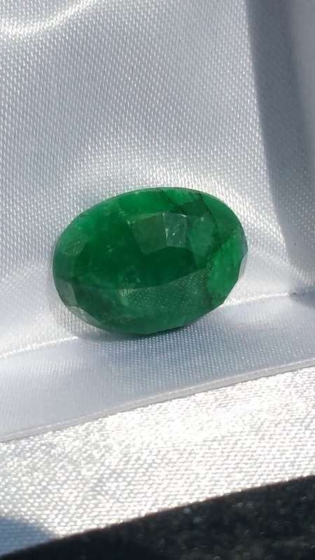 ***AKM - 6.30CT EMERALD GREEN OVAL SILLIMANITE/FIBROLITE SRI-LANKA 100%GENUINE POROUS SILLIMANITE***