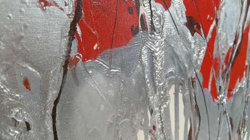 ***Allan Kuhnel - Original painting - PURE IMPOSSIBILITIES - like Fire in the Snow***