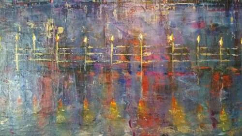 ***Allan Kuhnel (Artist) - R1800 - "BEHIND THE DOORS" - Of Marshmallow City***
