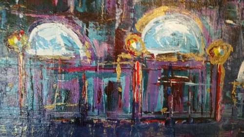 ***Allan Kuhnel (Artist) - R1800 - "BEHIND THE DOORS" - Of Marshmallow City***