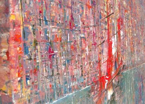 Allan Kuhnel - original abstract painting - CITY OF MAGIC