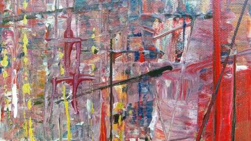 Allan Kuhnel - original abstract painting - CITY OF MAGIC