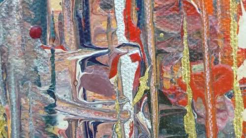 Allan Kuhnel - original abstract painting - CITY OF MAGIC