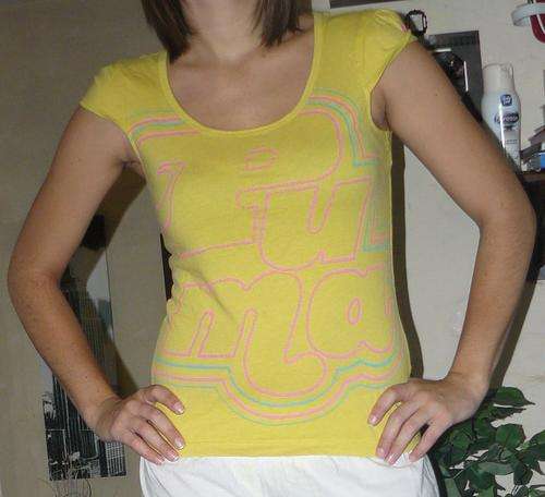 yellow puma top - size 10