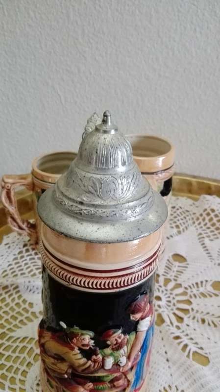 Set of 3 Stunning beer steins