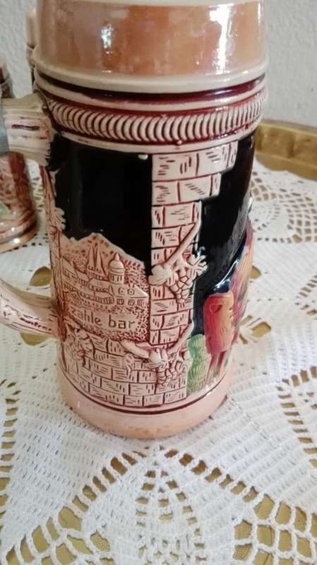 Set of 3 Stunning beer steins