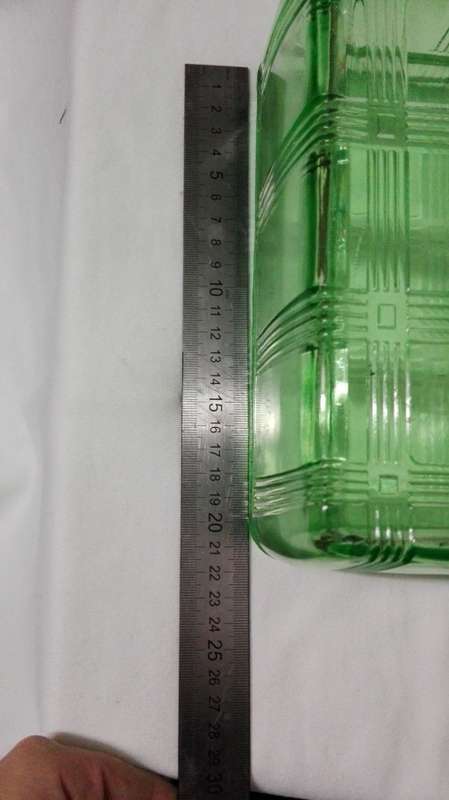Uranium Glass Butter Dish