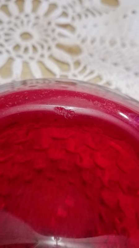 Murano Style Red glass ashtray