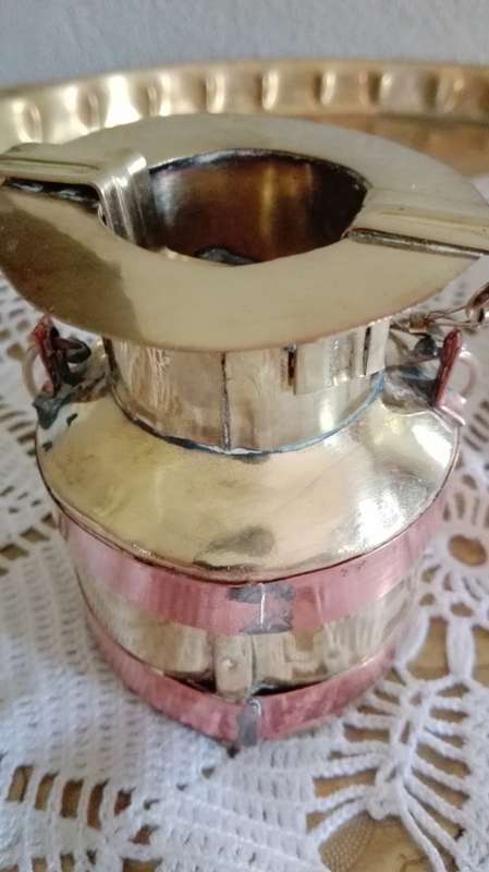 Copper milk can
