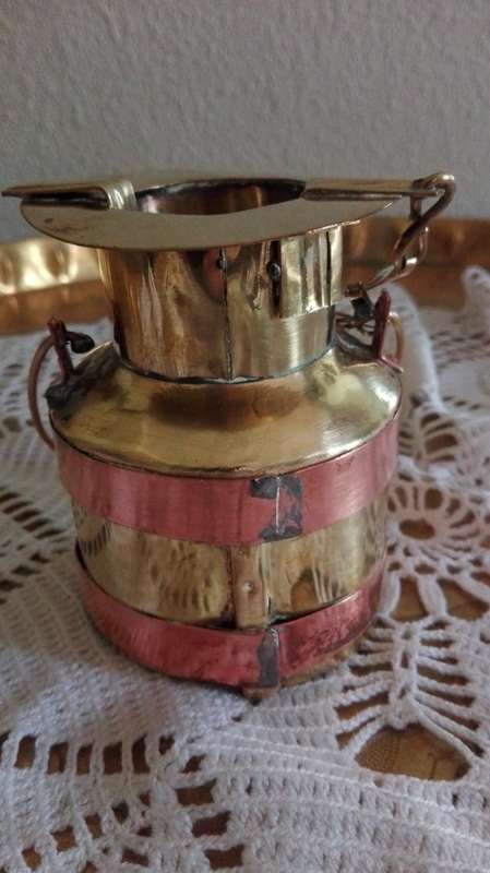Copper milk can