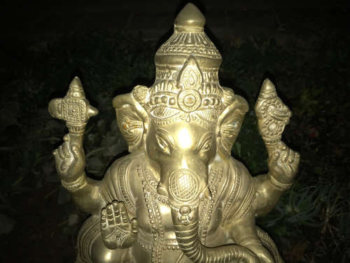 Large Brass Ganesha 45cm - Lovely Energy