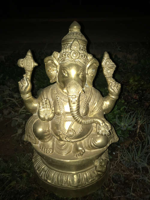 Large Brass Ganesha 45cm - Lovely Energy