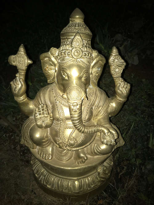 Large Brass Ganesha 45cm - Lovely Energy