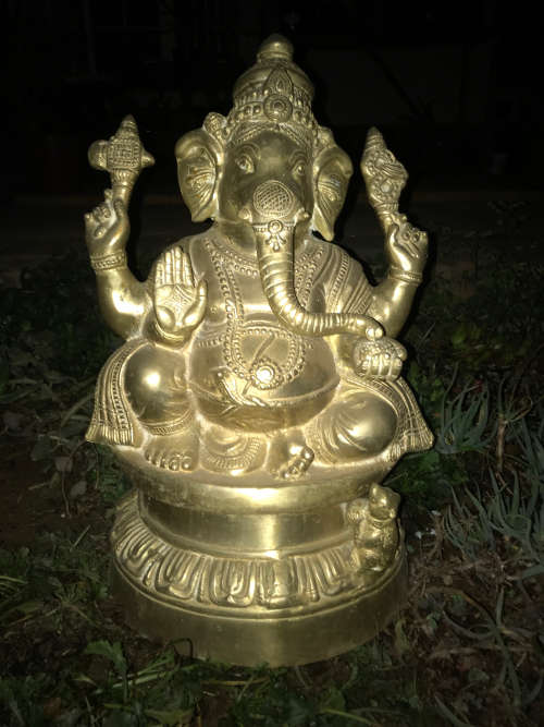 Large Brass Ganesha 45cm - Lovely Energy