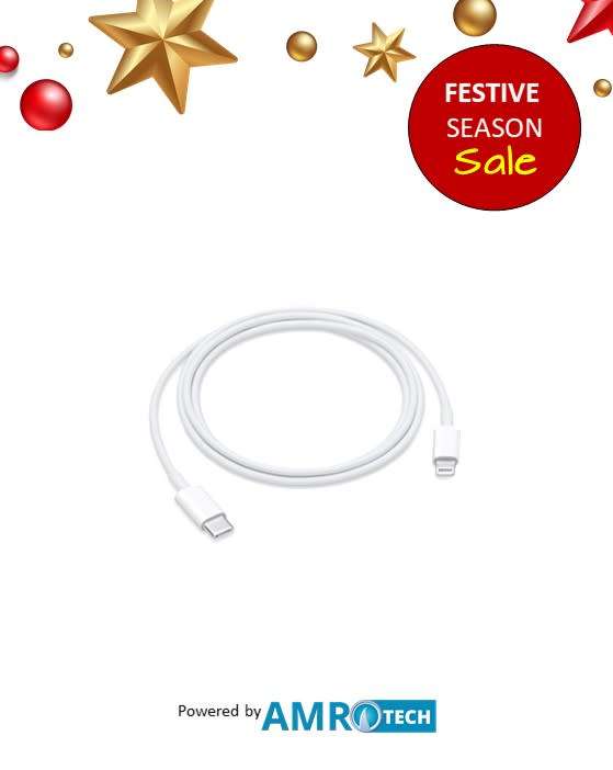 Type-C To Lightning Charging Data Cable 1M. Sealed device