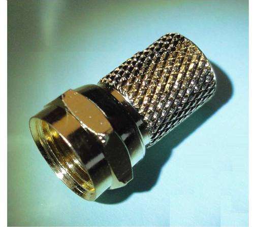 "F"  connector Gold Plated   (Packet of 10 pcs)