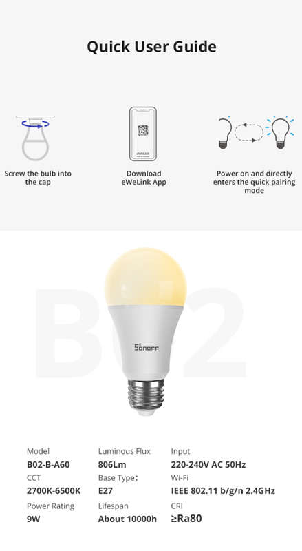 Sonoff RGB Bulb B05 -B-60